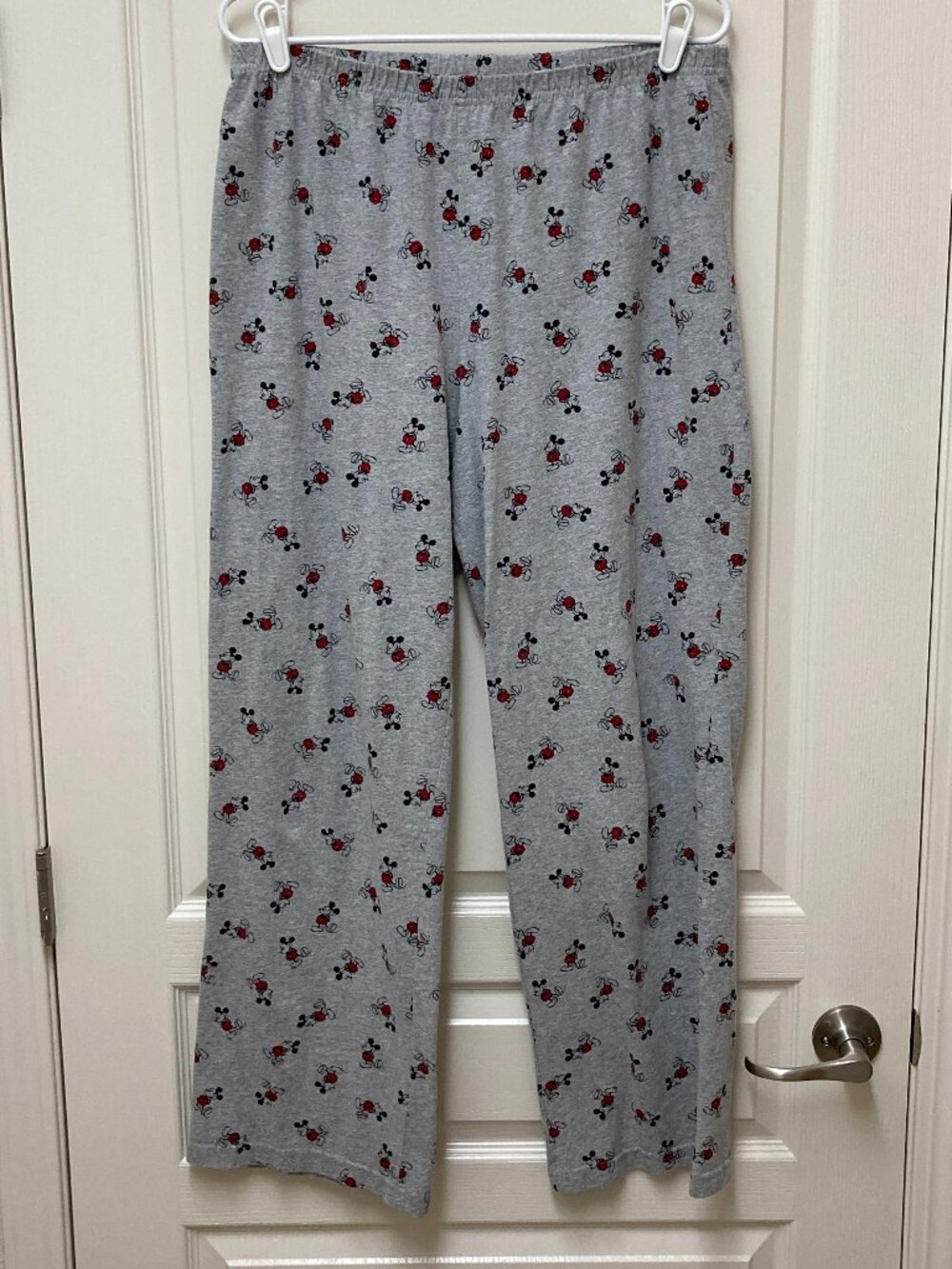 Disney Mickey Mouse Pajama Pants Women's Adult Size Large Gray